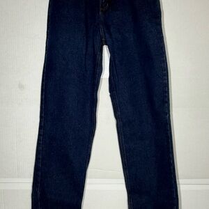 Vintage 90s Rockies High Rise Relaxed Western Women Jeans Size 7/8 L Dark Blue